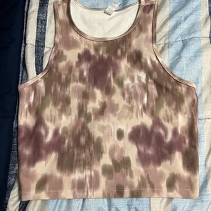 Tie dye crop top tank